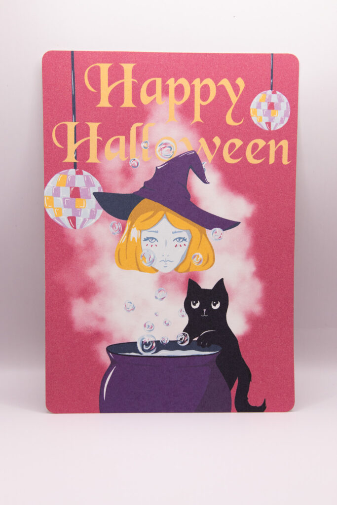 carte postale happy halloween